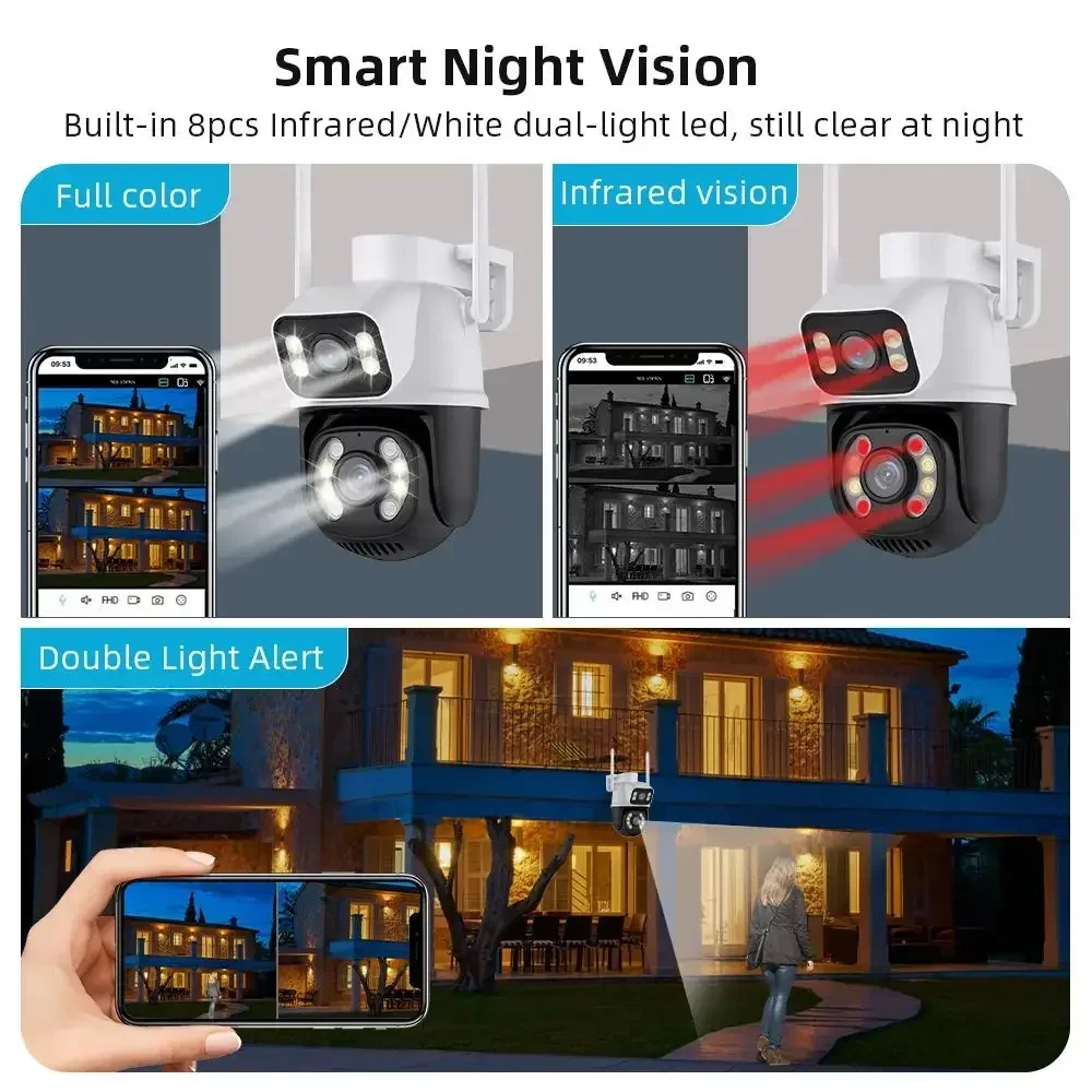 Home Security Wireless Cameras - Icsee Xmeye 6MP 8CH Kabelloses Heimsicherheitskamera-System