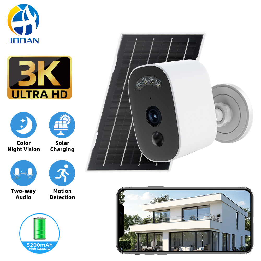 Home Security Wireless Cameras - Jooan 3K HD Solar-Überwachungskamera für den