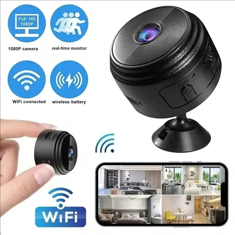 Home Security Wireless Cameras - A9 Mini-Kameras 1080P WLAN Smart-Monitor Überwachungskameras