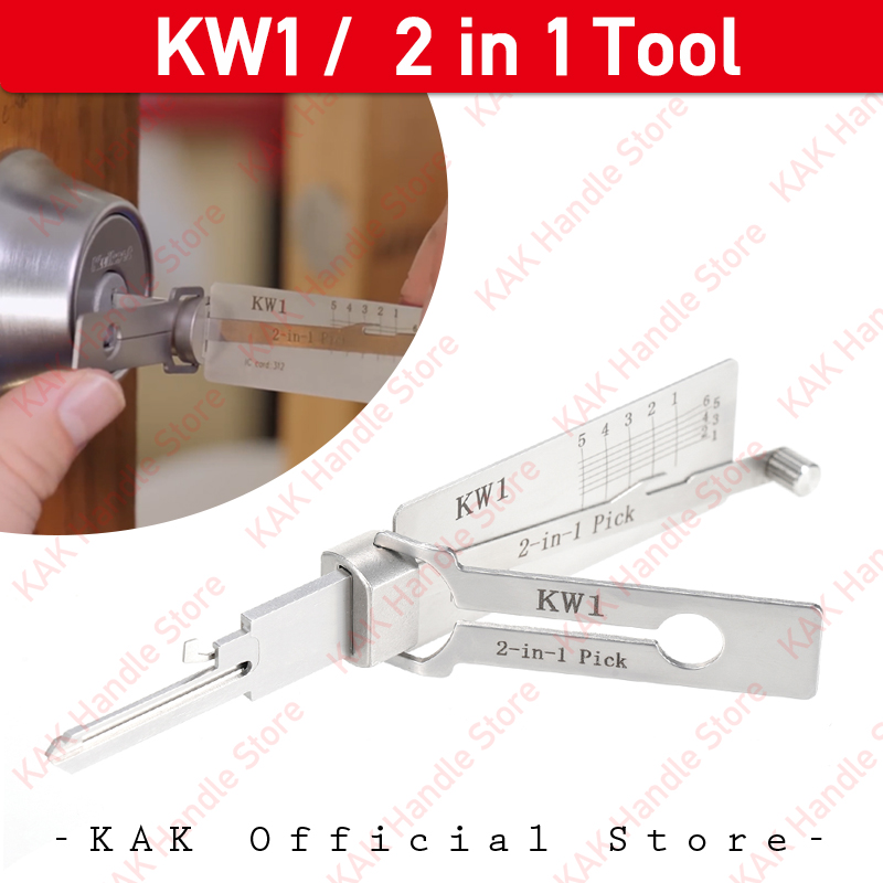 Home Security Key - KW1 2-in-1 Schlüsseldienst-Werkzeuge Professionell für Haustüren