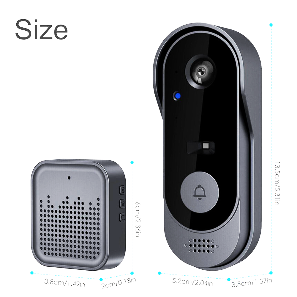 Peephole Camera Viewer - Tuya APP 170-Grad-Weitwinkel Batteriebetriebene Energiesparende WLAN-Türklingel