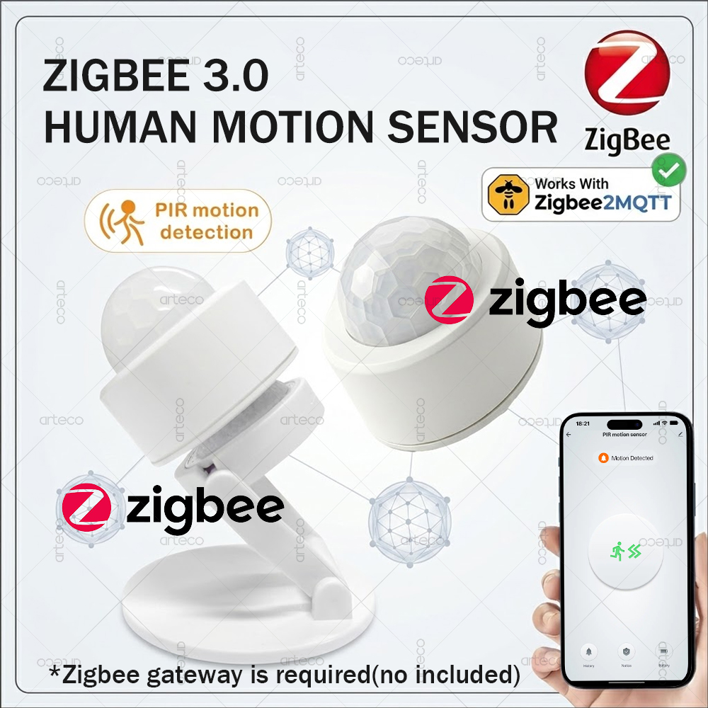 Home Security Business - Zigbee 3.0 Mini-PIR-Bewegungssensor, Infrarot-Körperdetektor, Sicherheitsalarm, unterstützt