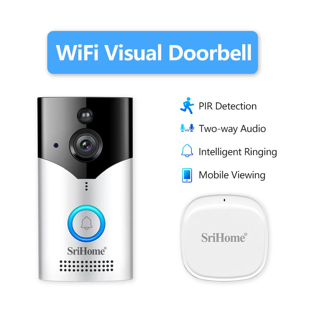 Peephole Camera Viewer - Srihome DH002 4MP 1440P Energiesparende WIFI