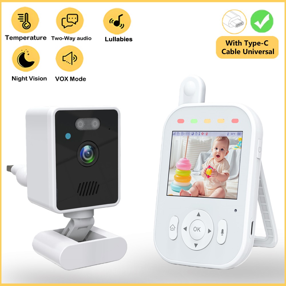 Home Security Wireless Cameras - Babyphone Kabellos Innenbereich 2,8