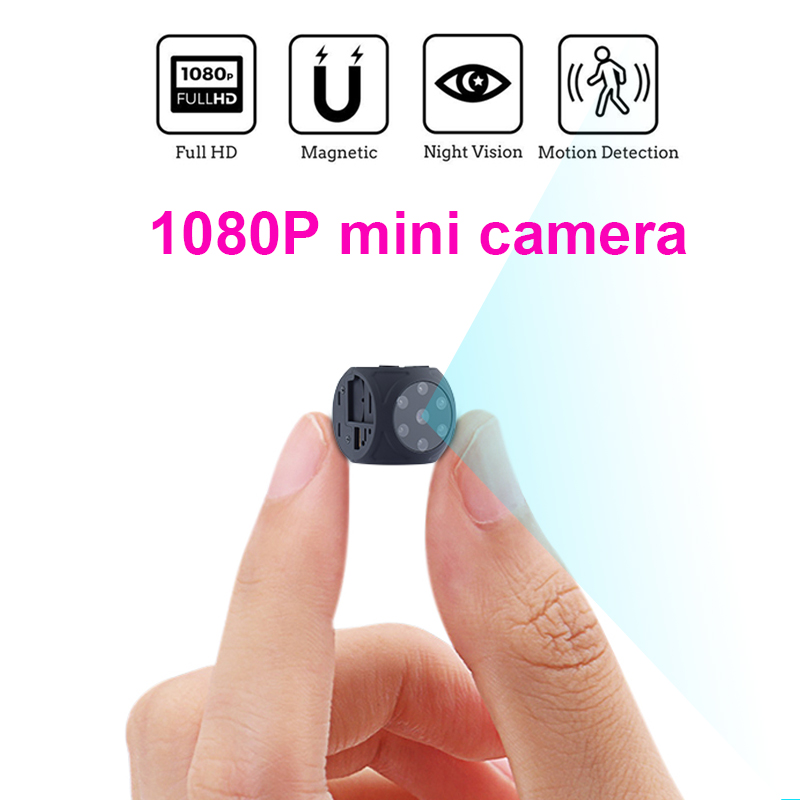 Home Security Hidden Cameras - Tragbare Mini-HD-1080P-Kamera mit Nachtsicht und Bewegungserkennung,