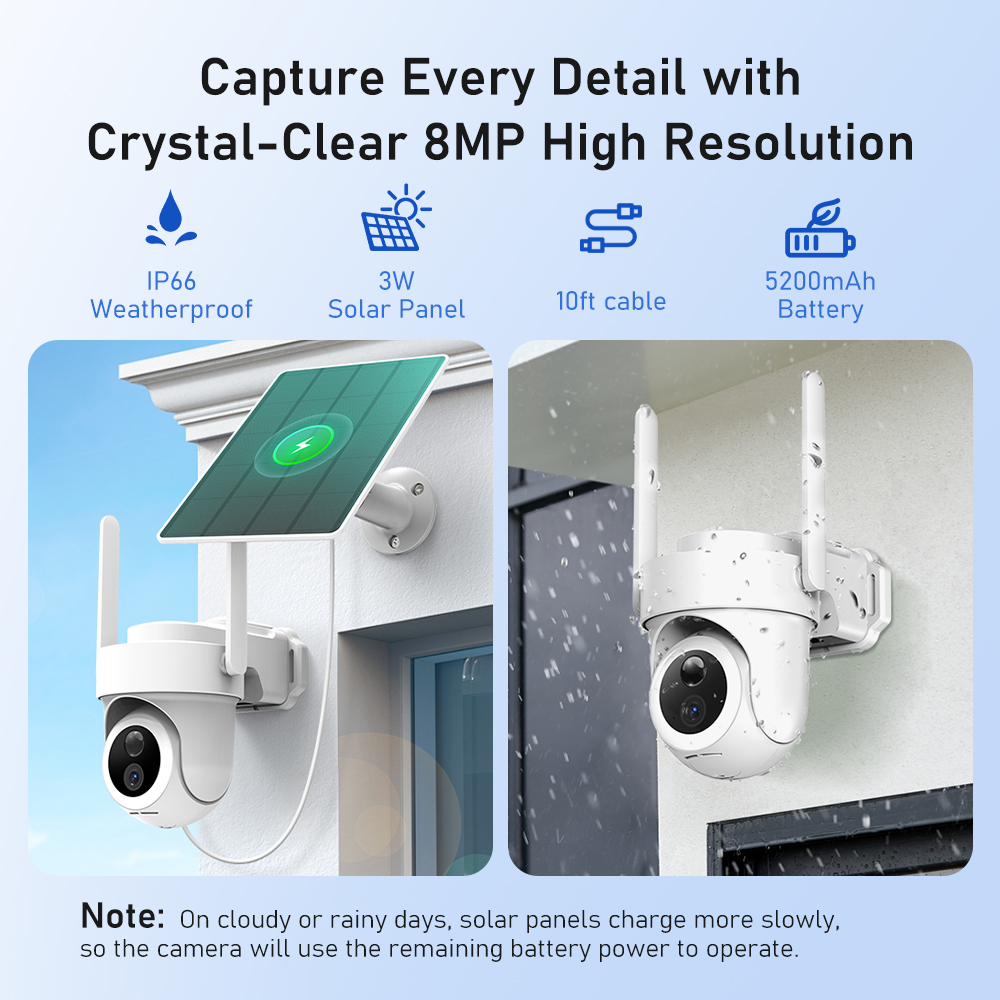 8MP 4K Solar-Kamerasystem 4-Ka – Home Security Camera System Bewertung und Preis