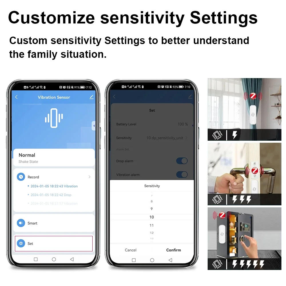 Smart ZigBee Vibration Sensor  – Home Security Business Bewertung und Preis
