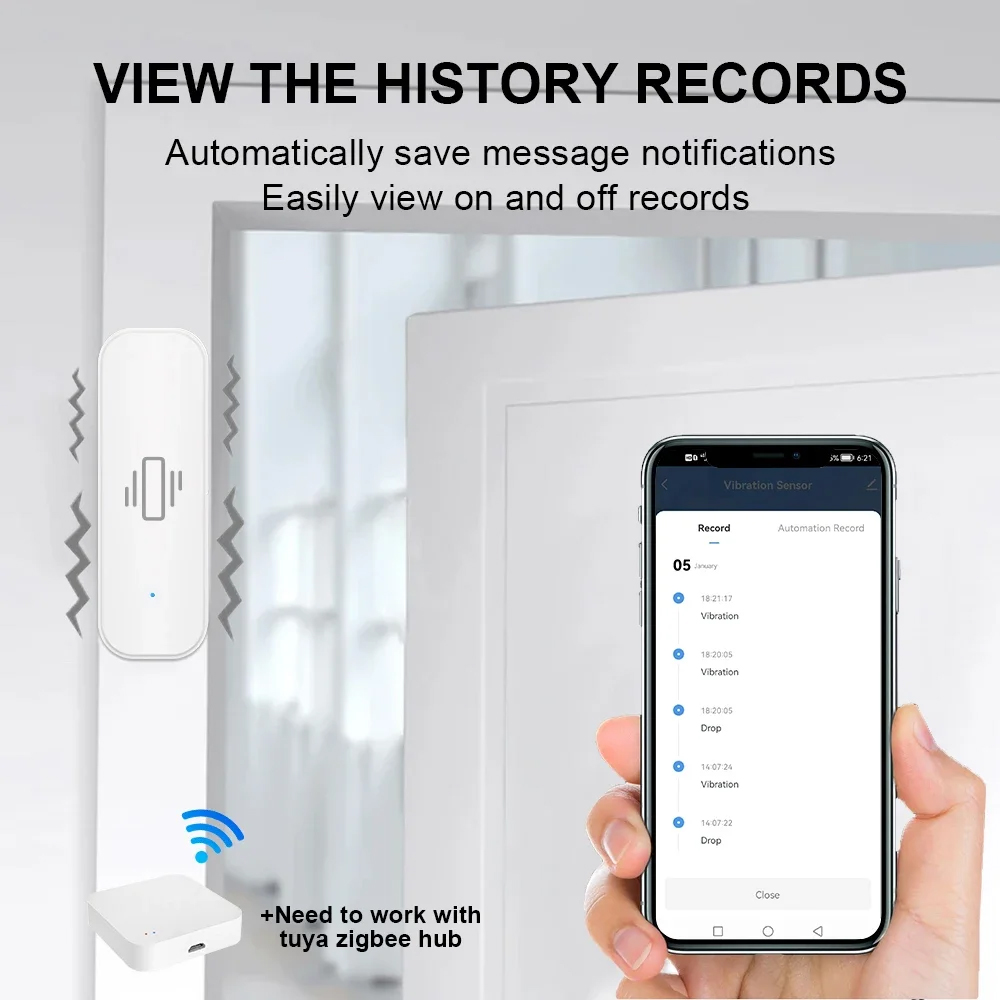 Smart ZigBee Vibration Sensor  – Home Security Business Bewertung und Preis