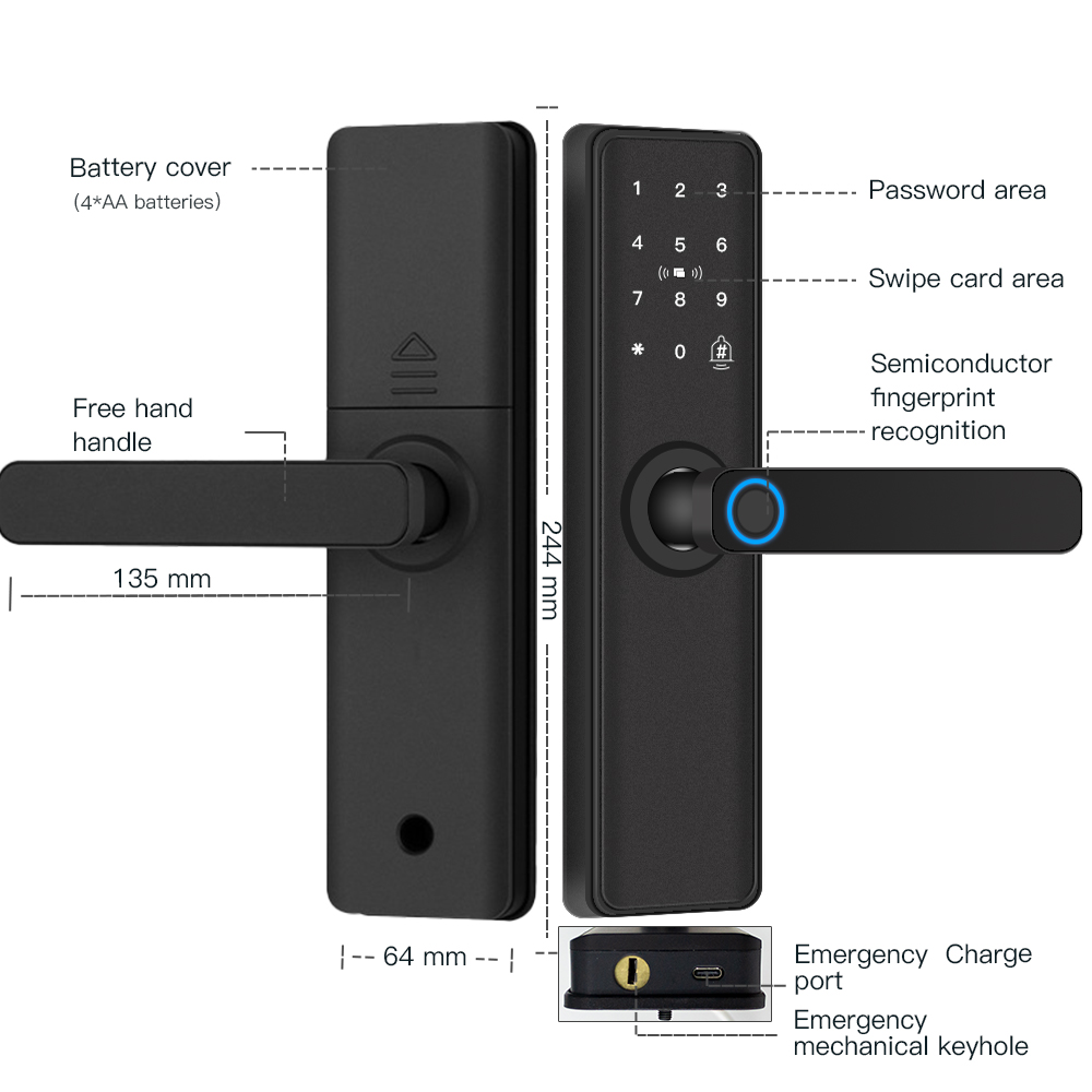 Intelligentes Türschloss Bluet – Door Lock Smart Keypad Bewertung und Preis