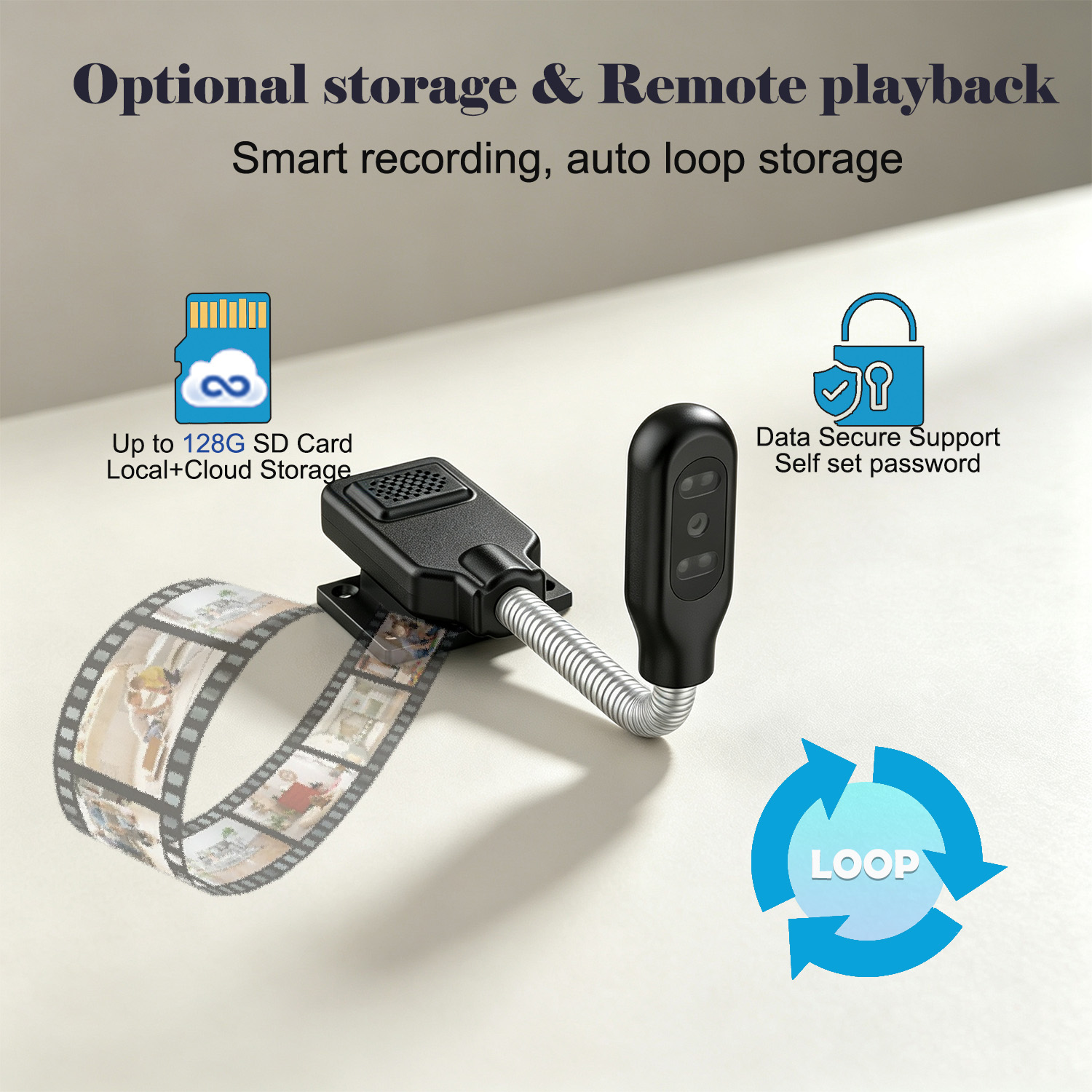 Flexible Schwanenhals-Baby- un – Home Security Hidden Cameras Bewertung und Preis