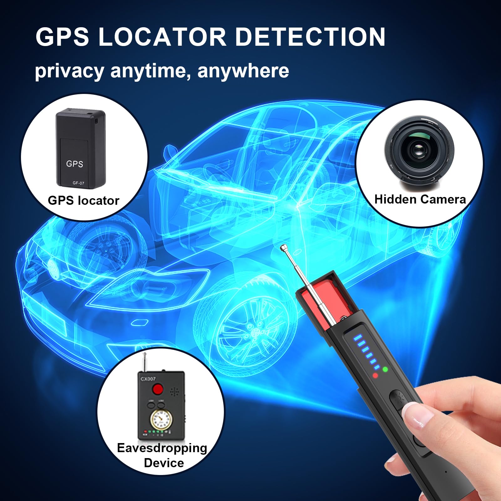 6-in-1 Anti-Spionage-Detektor  – Home Security Hidden Cameras Bewertung und Preis