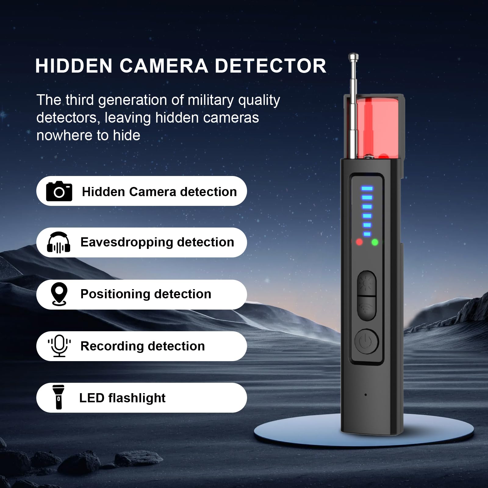 6-in-1 Anti-Spionage-Detektor  – Home Security Hidden Cameras Bewertung und Preis