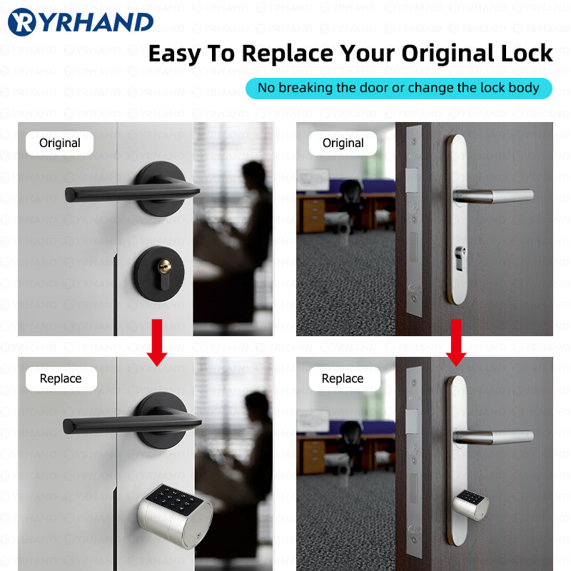 Intelligentes zylindrisches Eu – Door Lock Smart Keypad Bewertung und Preis
