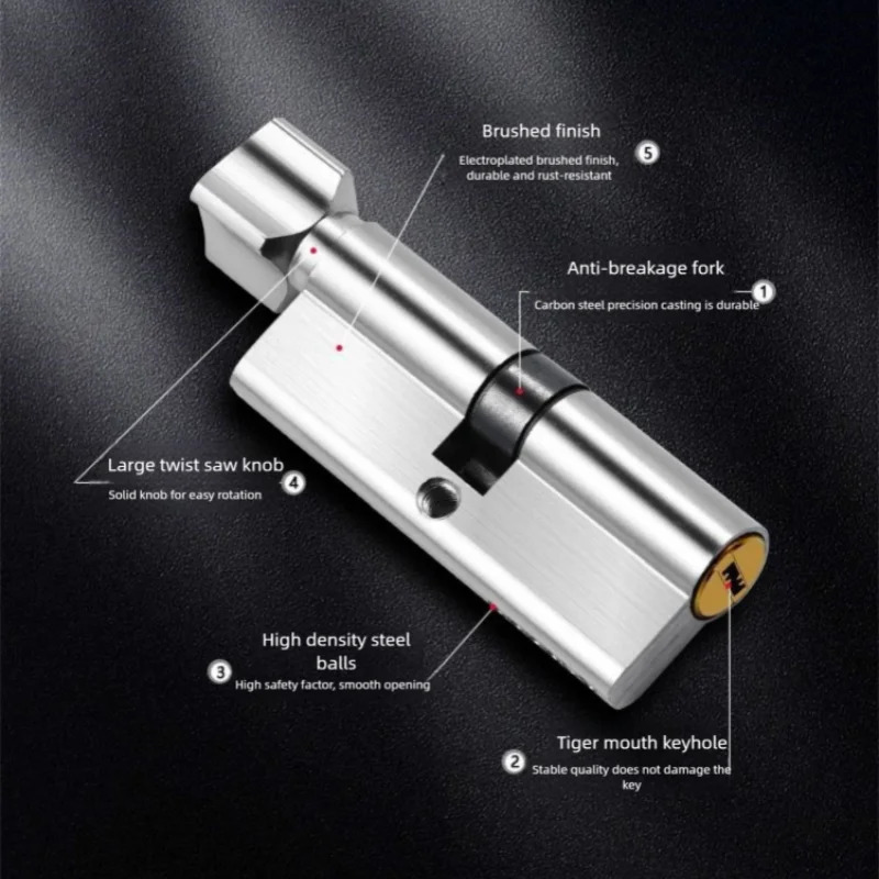 Aluminium-Drehknopf-Türschloss – Home Security Key Bewertung und Preis
