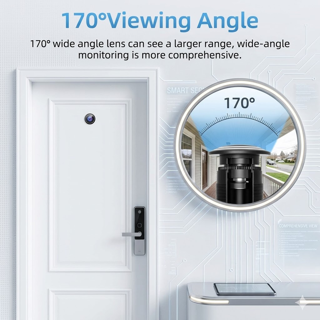 3MP 2K WLAN-Video-Türspion-Kam – Peephole Camera Viewer Bewertung und Preis