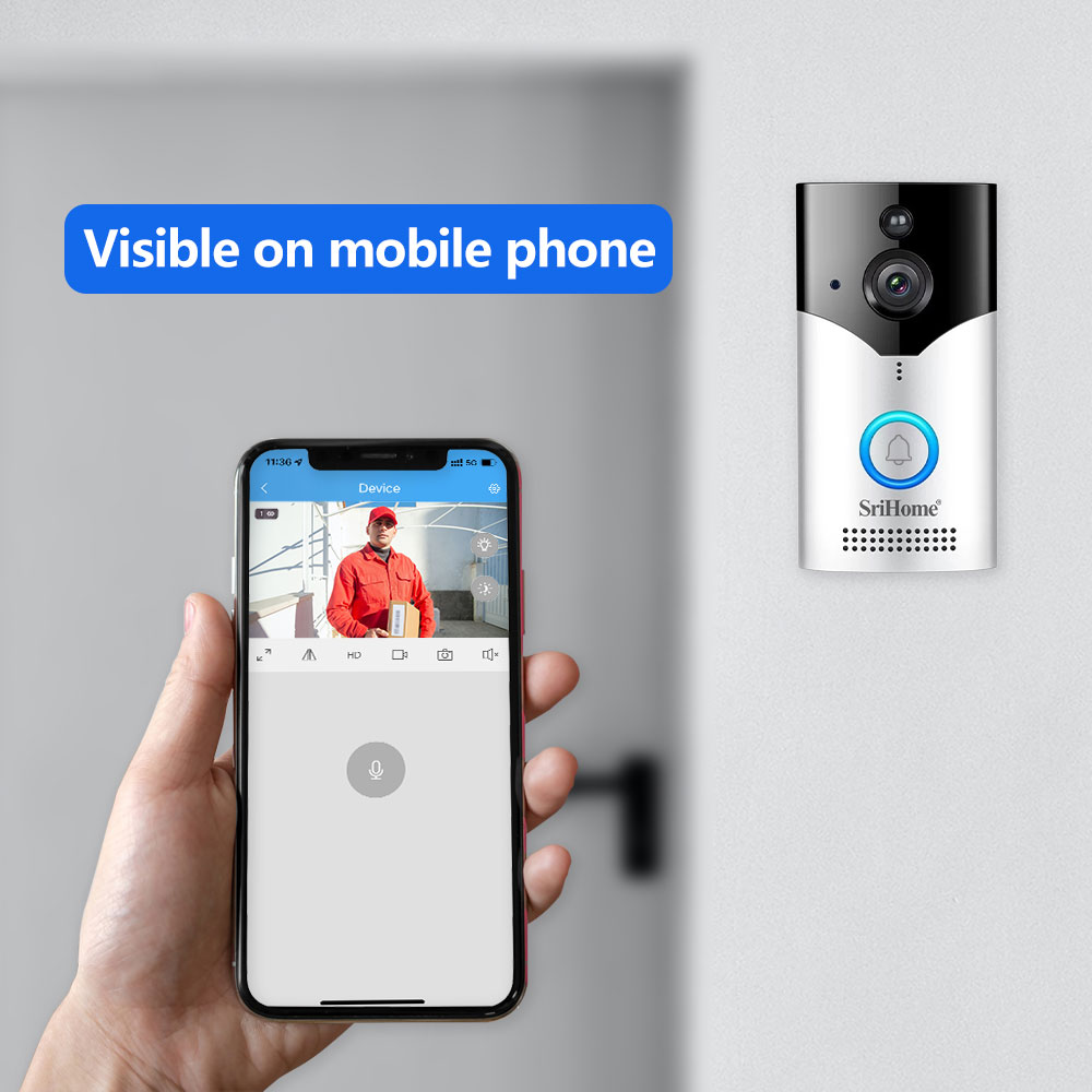 Srihome DH002 4MP 1440P Energi – Peephole Camera Viewer Bewertung und Preis