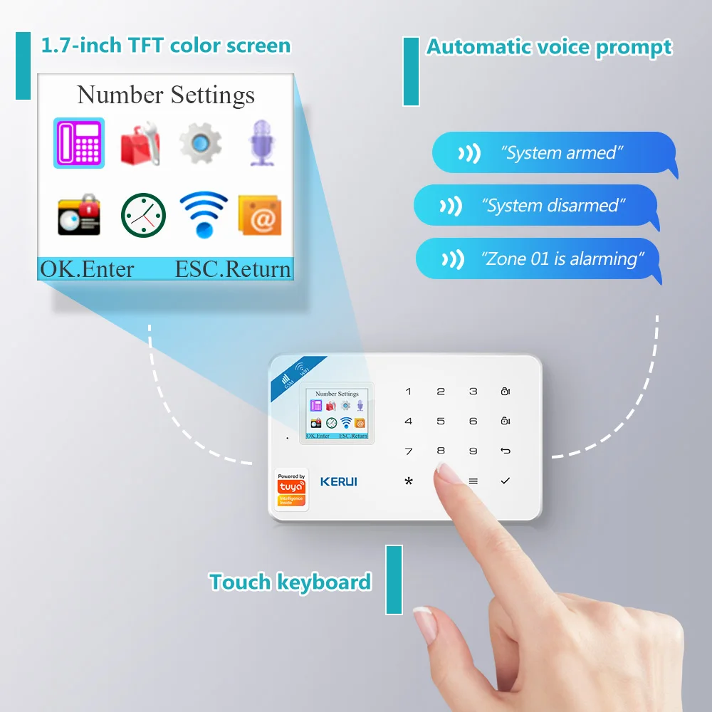 KERUI W181 Alarm System Sicher – Home Security Wireless Cameras Bewertung und Preis