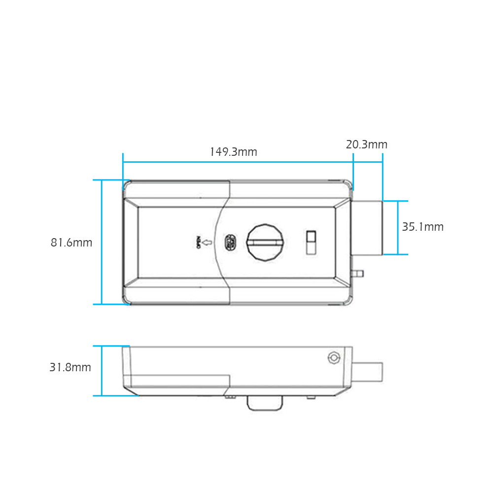 Wasserdichte intelligente Türf – Door Lock Smart Keypad Bewertung und Preis